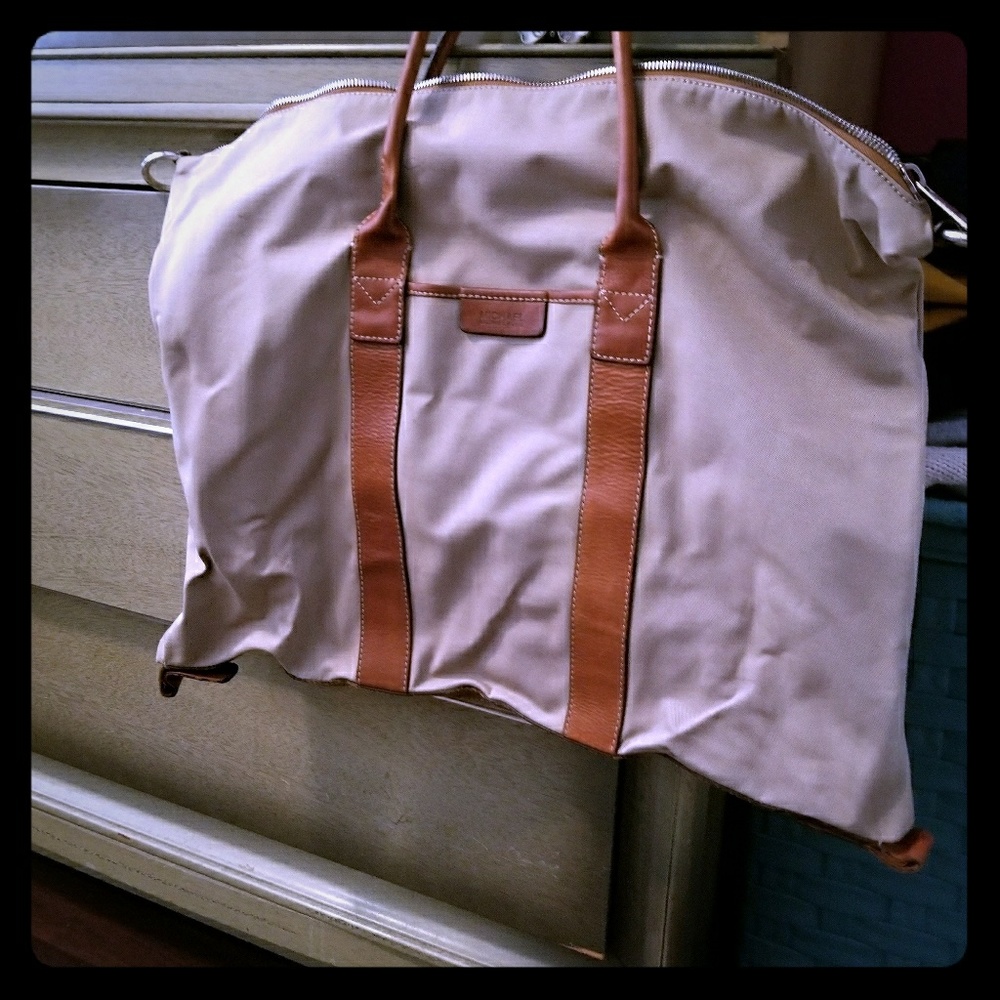 MK weekender canvas Bag